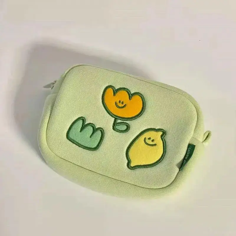 

Ins Lemon Stationery File Bag Ins Pencil Case Portable Data Cosmetics Storage Bag School Supplies Coin Purse Girl Korean Bag
