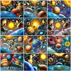 HUACAN 5D DIY Алмазная картина Вселенная полностью квадратное Искусство Стразы Алмазная вышивка пейзаж космическая Мозаика Декор для дома