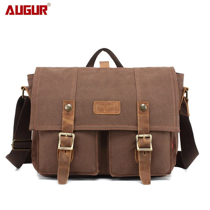 Сумка через плечо мужская тканевая в стиле милитари для подростков | Багаж и