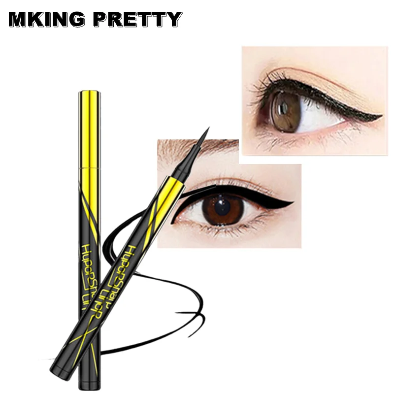 

Small Gold Pen Waterproof No Blooming Anti-sweat Lasting Black Eye Liner Pencil Make Up Tool Quick-drying Eyeliner CosmeticTSLM1