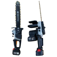 88v brushless cordless chain saw fast charger 4800w 16 inch portable electric pruning saw kit with 2 batteries for tree cutting