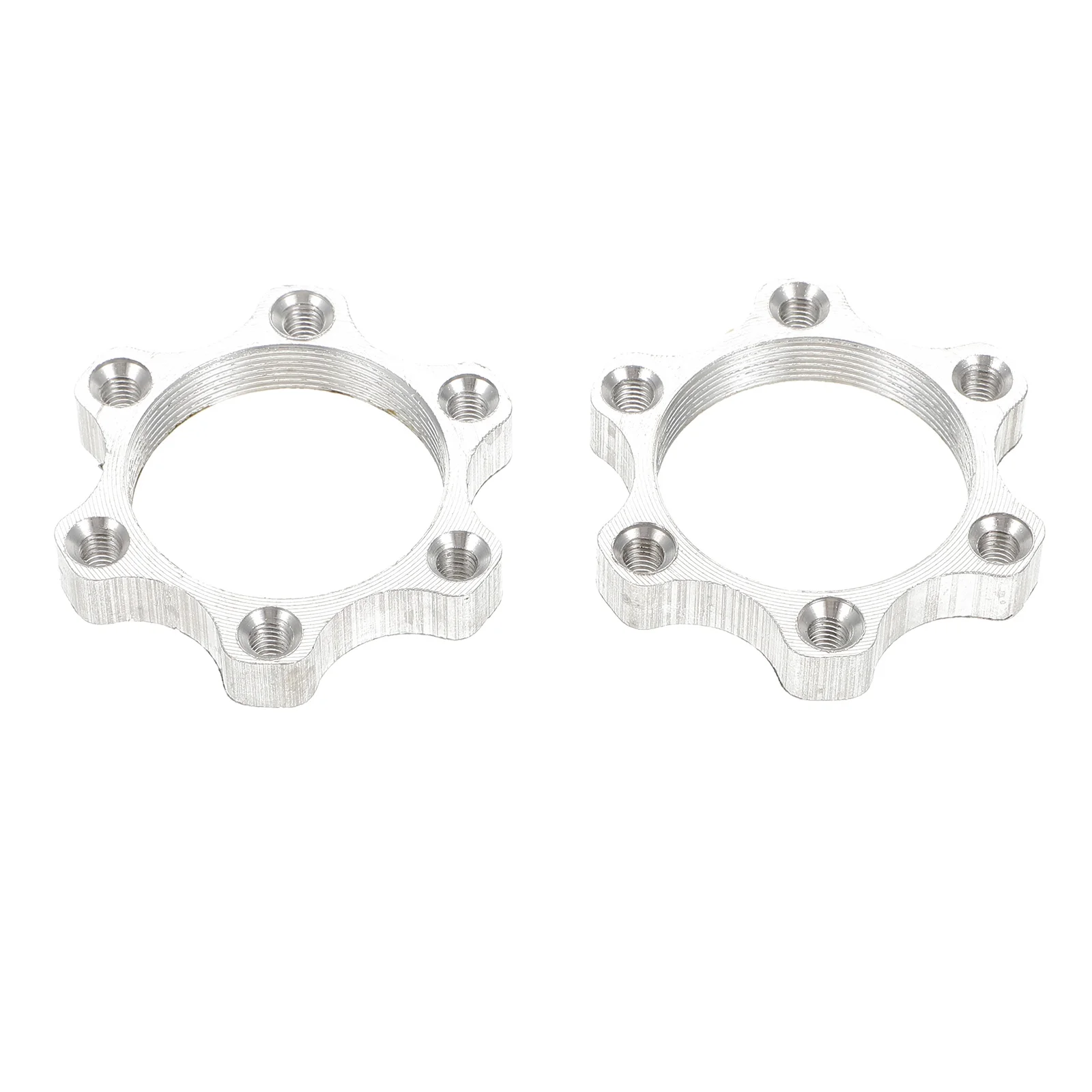 

2Pcs Bike Freewheel Threaded Hubs Disk Discs Brake Rotors 6 Holes Adapter
