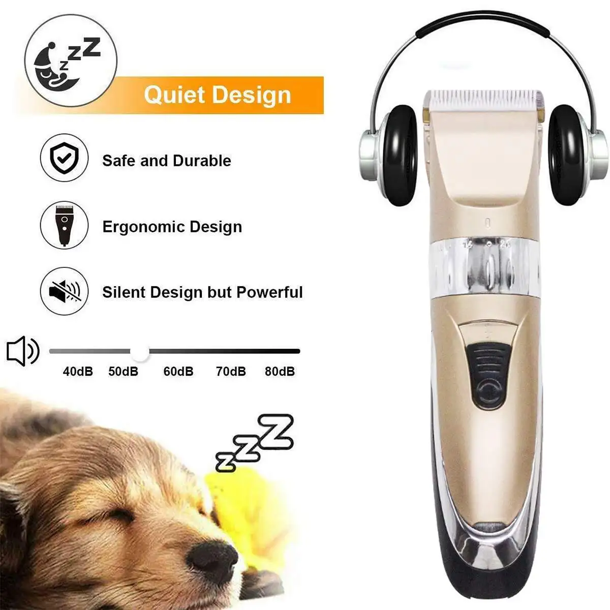 

110-240V AC Professional Pet Dog Hair Trimmer Animal Grooming Clippers Cat Cutter Machine Shaver Electric Scissor Clipper