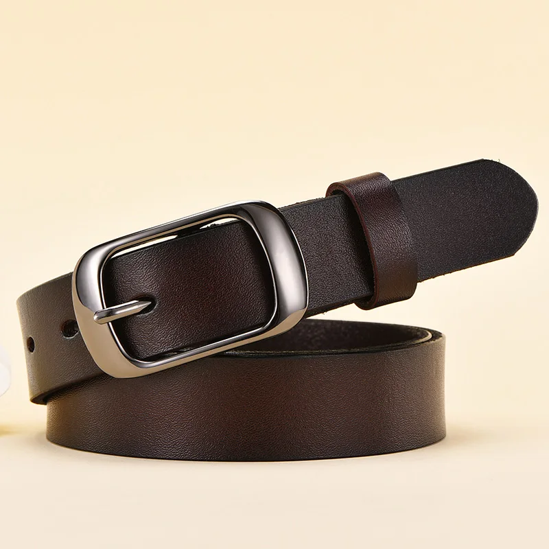 

Women Belt Cummerbunds Belts For Women Dress Apparel Lady Belt Waist Genuine Leather Black Women's Sliver Buckle Belt