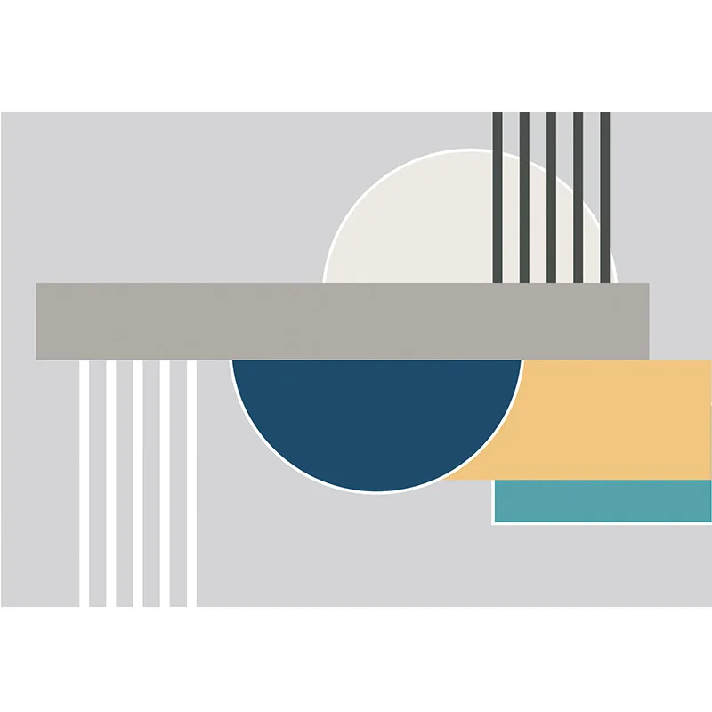 Коврик в японском и корейском стиле с геометрическим узором воздушный поцелуй