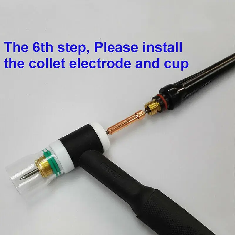 Набор стеклянных стаканчиков 9 шт./компл. для сварофонарь TIG WP-17/18/26 с газовыми