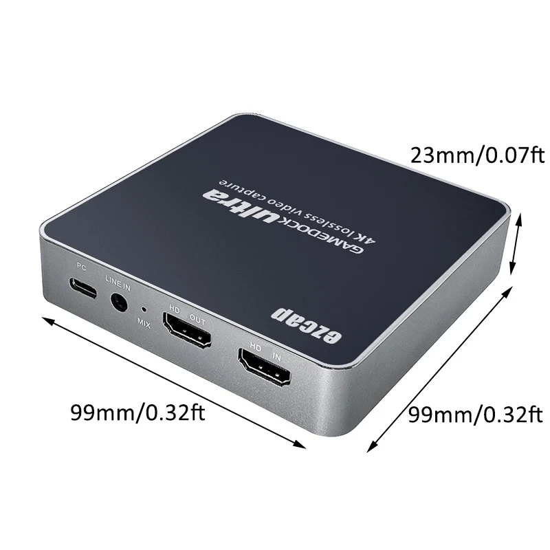 Карта видеозахвата EZCAP 320 B Real 4K HDR 1080P120FPS HD к USB3.1 Тип C запись прямой трансляции для