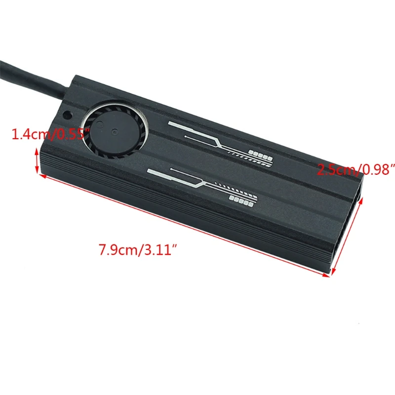 A9LC M.2 Solid State Hard Drive Heatsink Aluminum Radiator Cooler for M2 NVME SATA 2280 PCIE SSD Coolert 3.11x0.98x0.55in | Компьютеры и