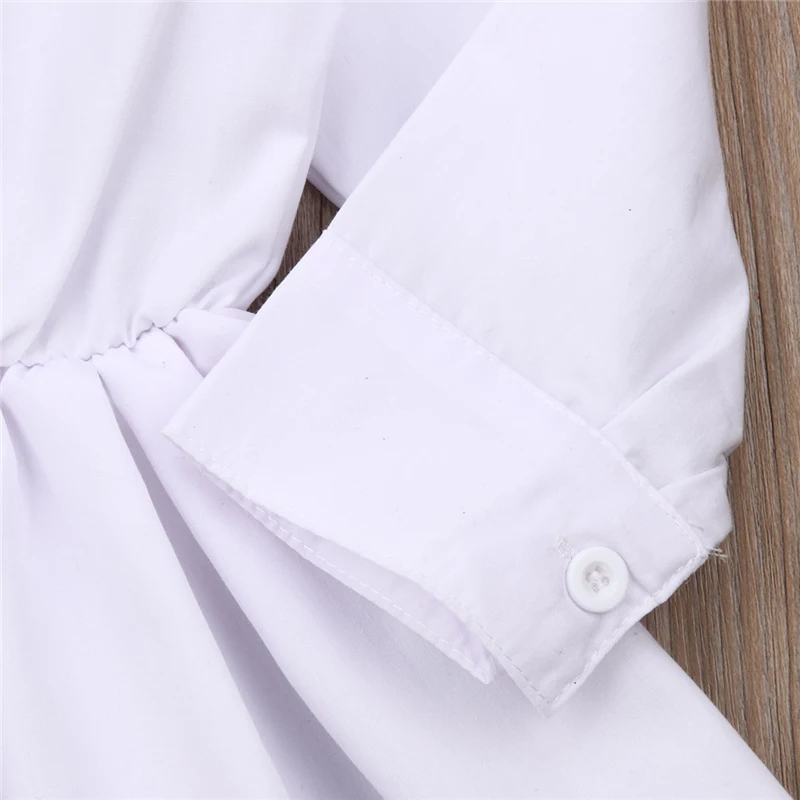 

Baby Girls dress Princess Casual Shirt Dress + Denim Vest Long sleeve Party Fashion Dresses Clothes 2pcs Outfits