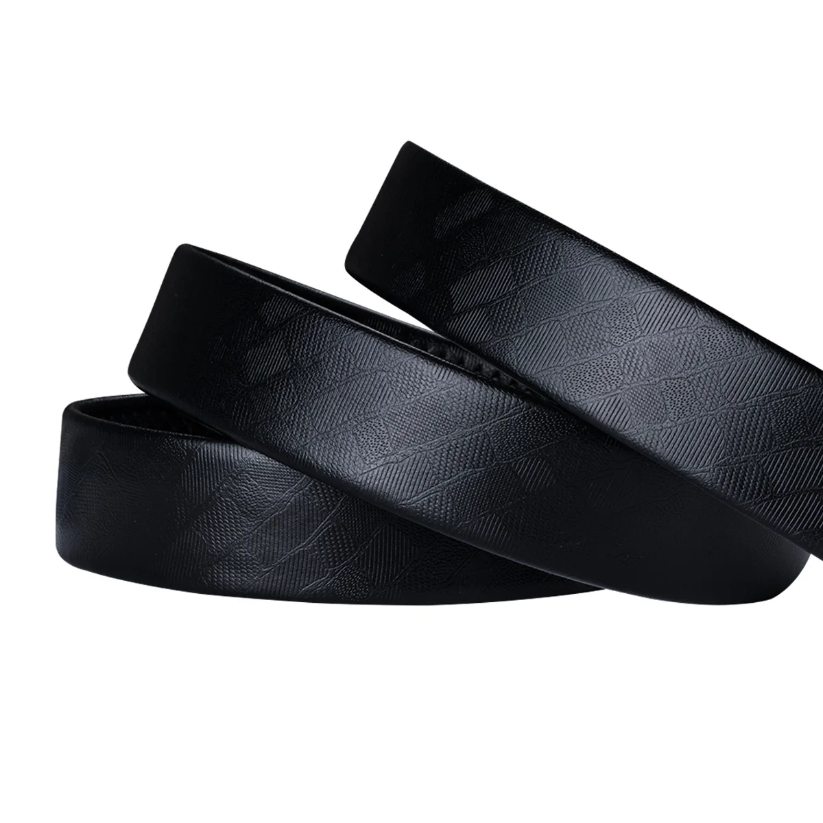 Мужской ремень Barry.Wang черный из воловьей кожи с золотой застежкой на талии