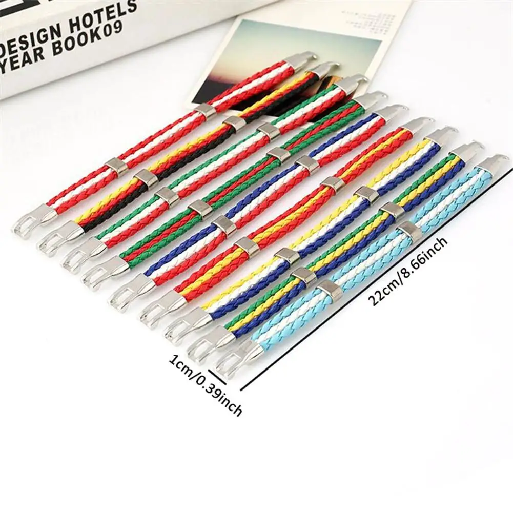 Модный кожаный браслет с флагом России Испании Франции Бразилии для мужчин