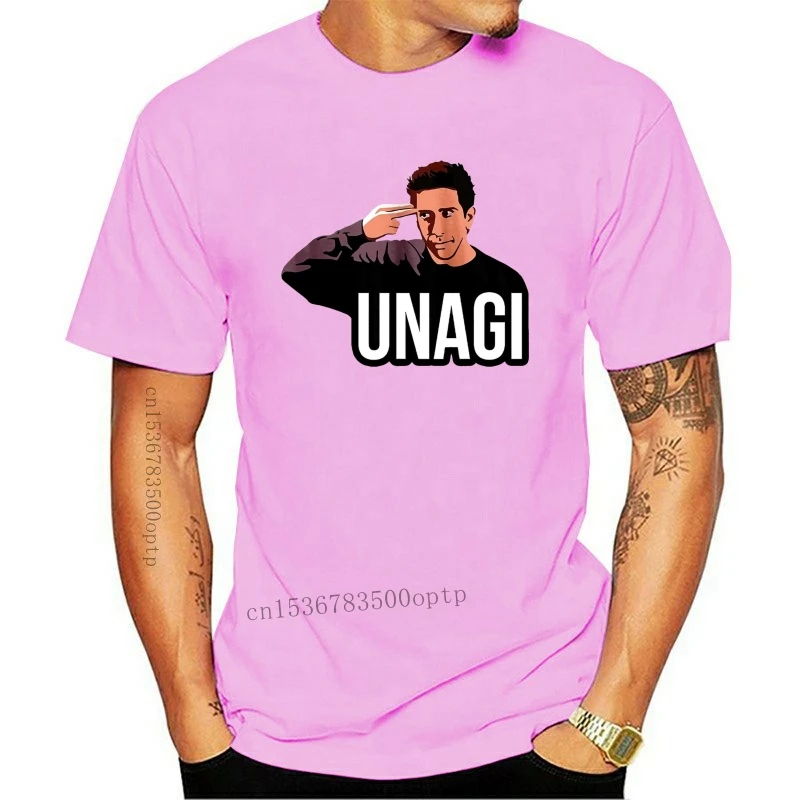 

New Unagi Friends Tv Show Graphic Tee Ross Shirt Unisex Short Sleeve Friends T-Shirt Men Clothes Tee Shirt