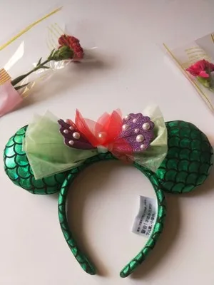 

NEW Disney Anime Cartoon High Quality Snow White Roses little mermaid Ears Headband Kids/ Adult
