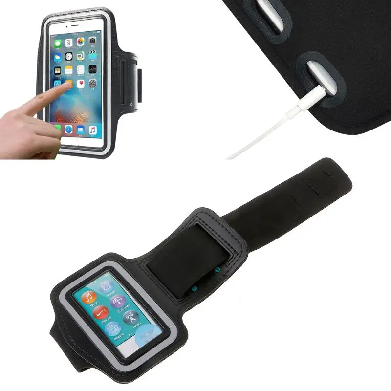 Спортивный кожаный чехол на руку сумка для бега Apple iPod Touch Nano Mp3 Mp4 | Мобильные
