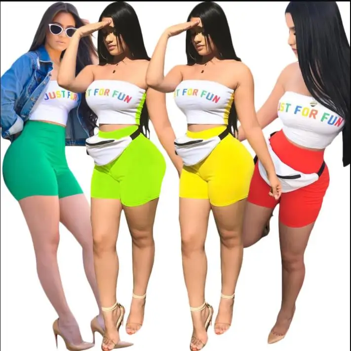 Обтягивающий мини обтягивающий костюм с шортами комплект из 2 предметов для