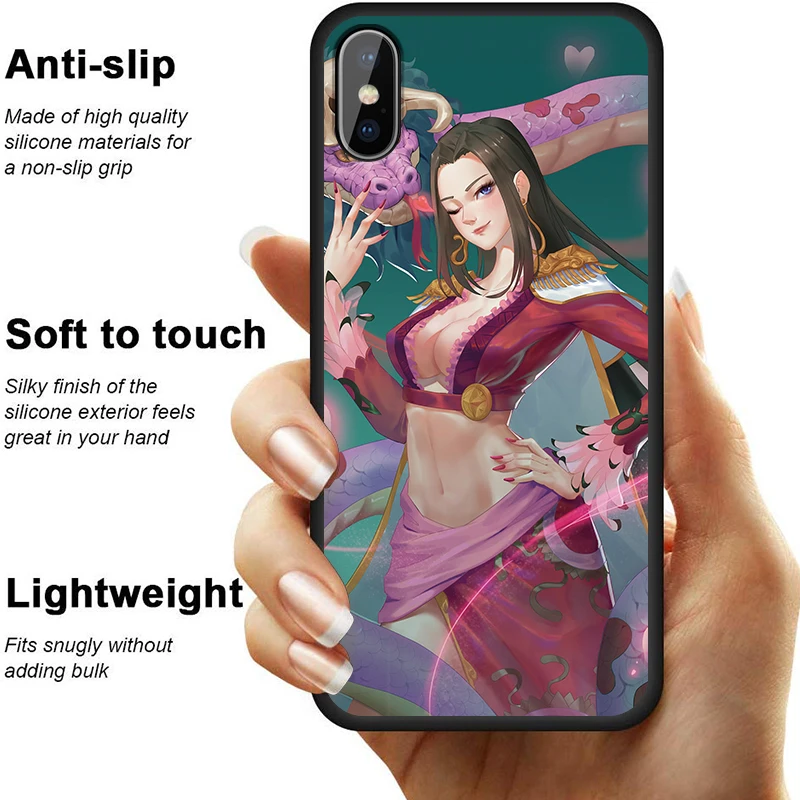 Цельный чехол для телефона Boa Hancock Iphone XS Max XR X 8 7 6 6S Plus 11 Pro 5 s SE силиконовый из ТПУ с