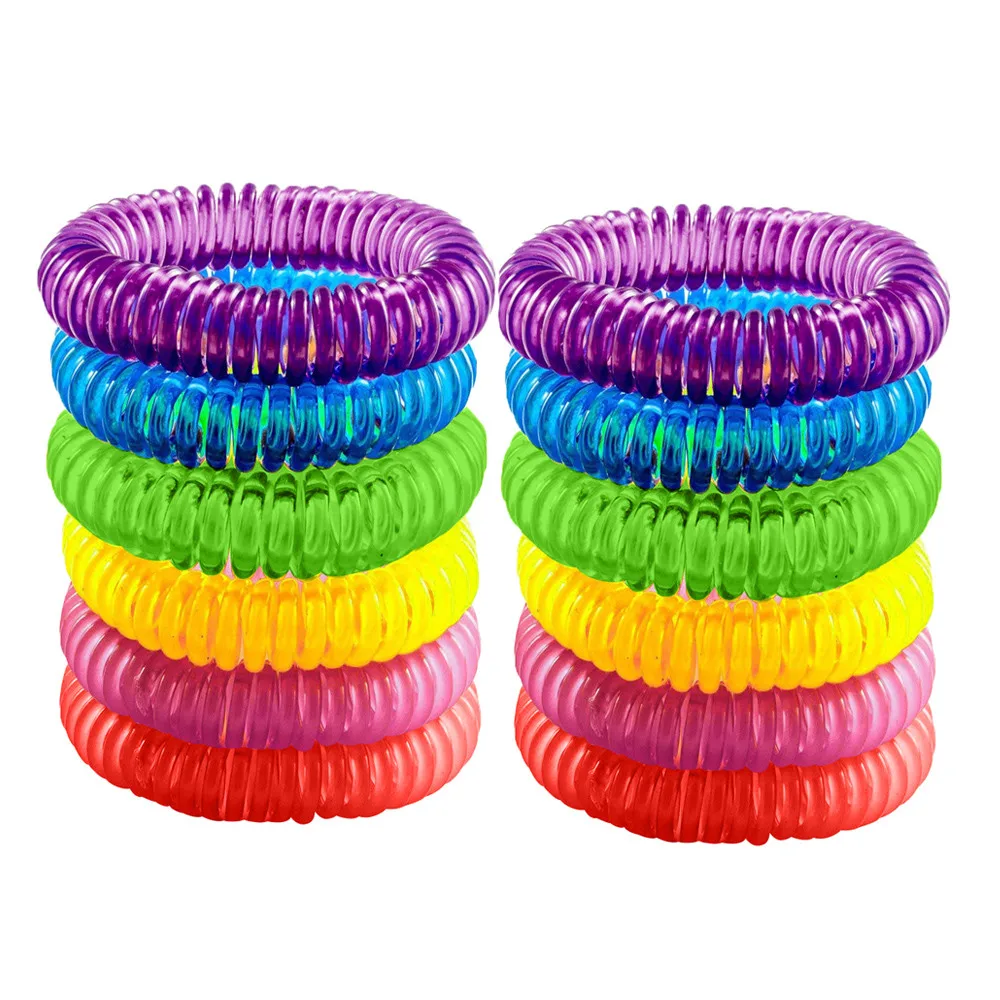 

12pcs Mosquito Repellent Bracelets Natural Repellent Elastic Wristbands Children Adult Eco-friendly Natural Herb Repellent#H