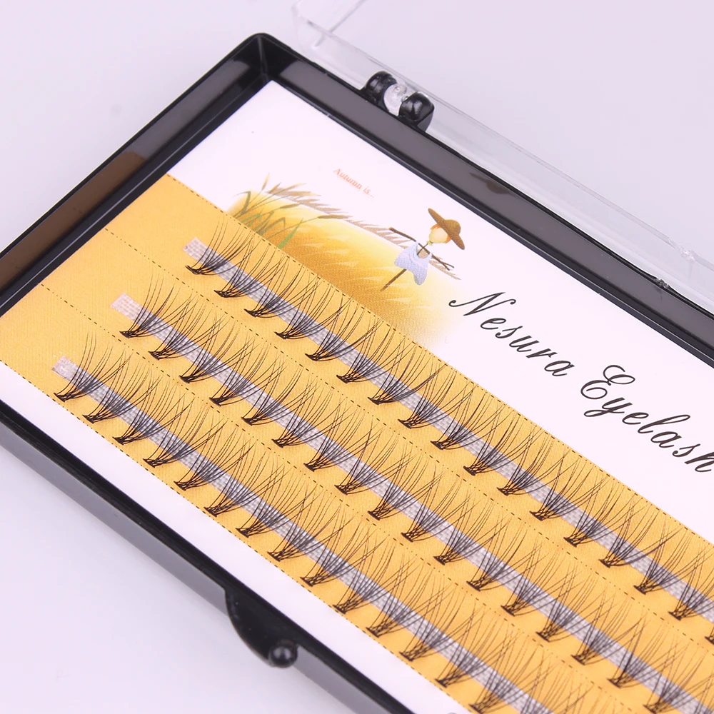 60 шт. накладные ресницы для наращивания модные натуральные длинные объемные