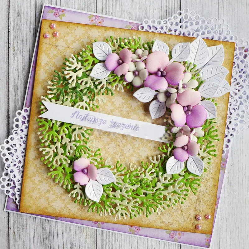 Крошечные металлические Вырубные штампы с перекрытыми цветами крошечные милые