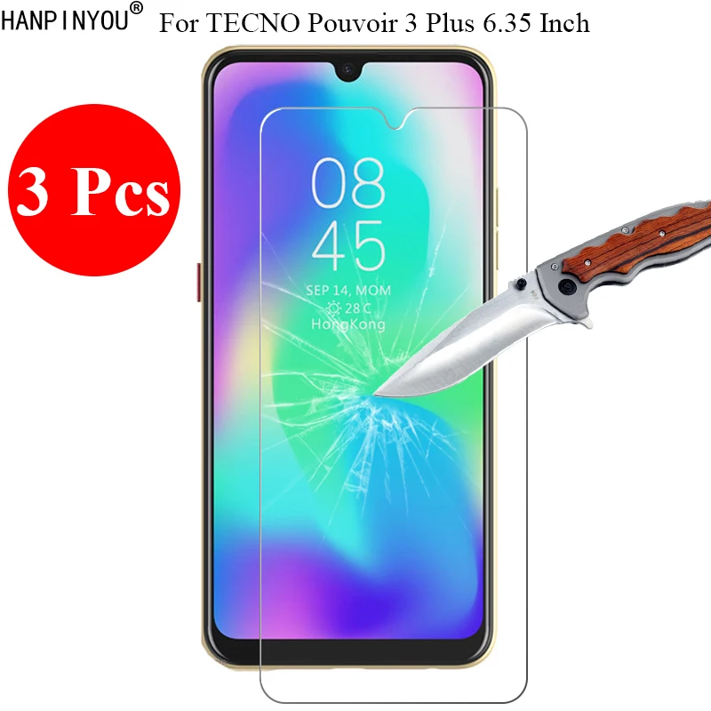 Защитная пленка для экрана из закаленного стекла TECNO power 3 Plus 6 35 дюйма 9H 2.5D шт./лот +