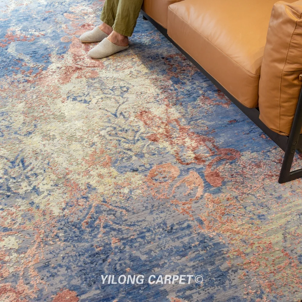 Beste Yilong 9 'X 12' Oversized Handgemaakte Wollen Tapijten Hedendaagse Luxe Tapijten (YLRugP676)