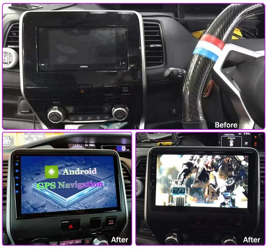 Автомобильный радиоплеер 6G + 128G Android для Nissan Серена 2016-2018 GPS-навигация с Mirror Link Wifi 4G