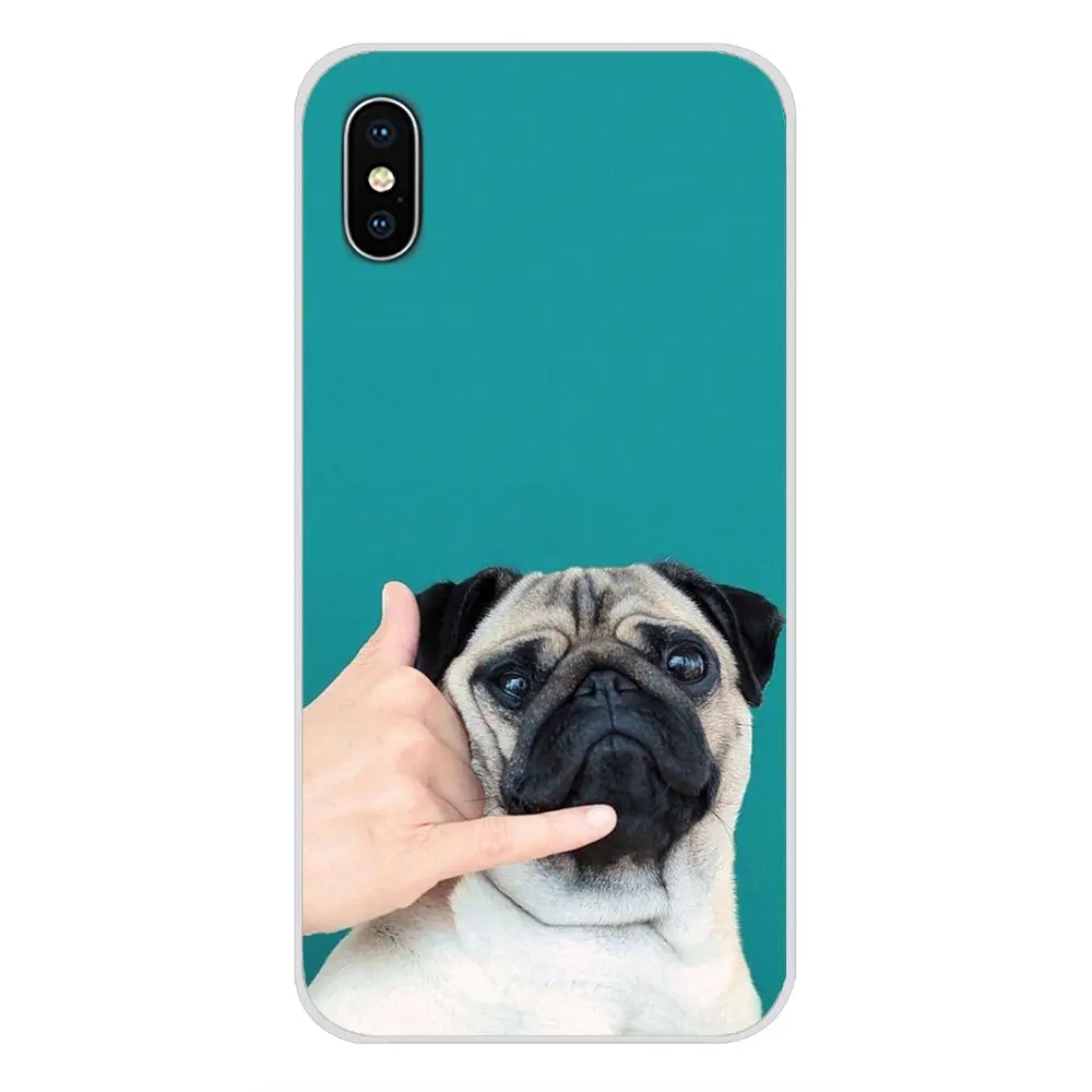 Для huawei Коврики Honor 4C 5C 5X6X7 7A 7C, 8, 9, 10, 8C 8X20 Lite Pro Аксессуары телефон оболочки чехлы животных милая собака мопс - Цвет: images 1