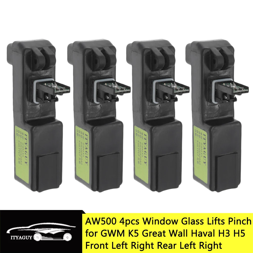 4PCS AW500 Front Rear Left Right Green Label Window Glass Lifts Pinch Module Accessories For Great Wall Haval Hover H5 H3 GWM K5 |