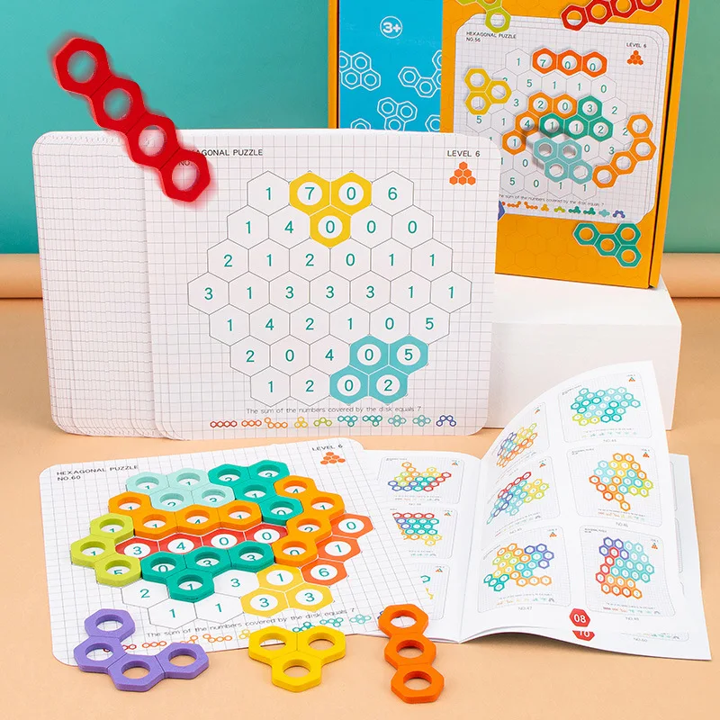 

Honeycomb Fun Puzzle Logical Thinking Exercise Digital Cognitive Education Enlightenment Intelligence Early Childhood Education