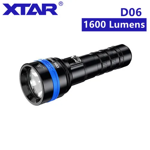 Оригинальный фонарик для дайвинга XTAR D06 1600 CREE XHP35 D4 макс. люмен 430 м магнитный
