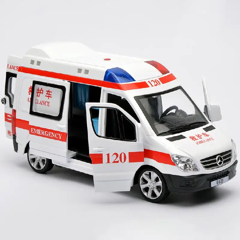 Скорая помощь Боковая раздвижная дверь звук и светильник имитация сплава