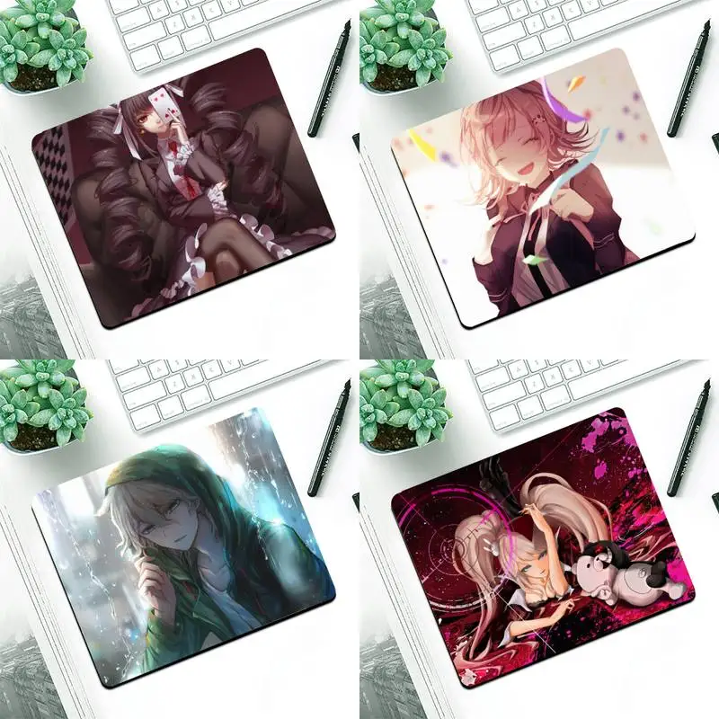 

Yinuoda Danganronpa Keyboards Mat Rubber Gaming mousepad Desk Mat Small Pads Rubber Mouse Mat Desk Gaming Mousepad Cup Mat