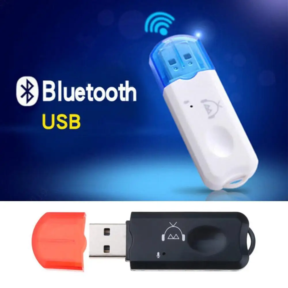USB AUX Bluetooth беспроводной аудио адаптер стерео с микрофоном для автомобиля USB mp3 плеер динамик Bluetooth передатчик