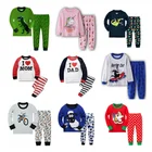 Пижама детская, с длинным рукавом, для мальчиков и девочек