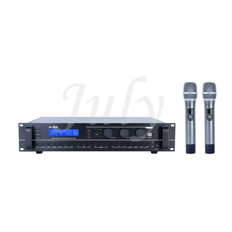 

KT05 Family KTV Amplifier All-in-one AV Amplifier Suitable for family KTV K song 20Hz-20kHz(≤±0.5dB)