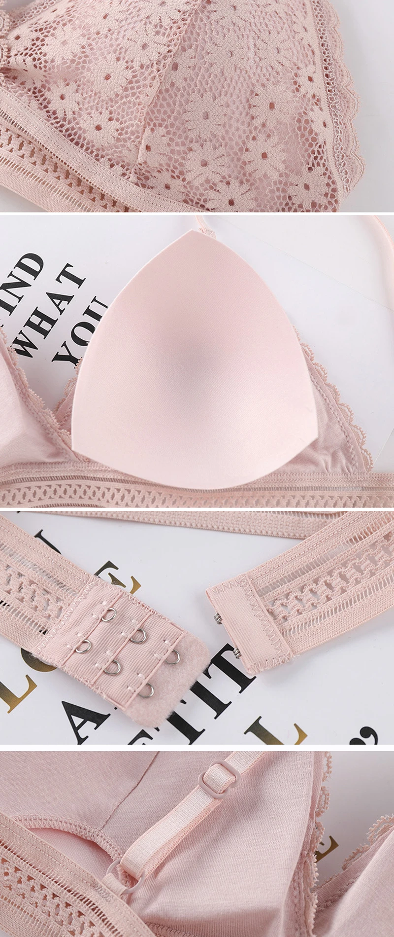 

Lace Bras for Women Sexy Lingerie One Size M Cup Bralette Unpadded Floral French Triangle Bra Wire Free Bra Sexy Fashion