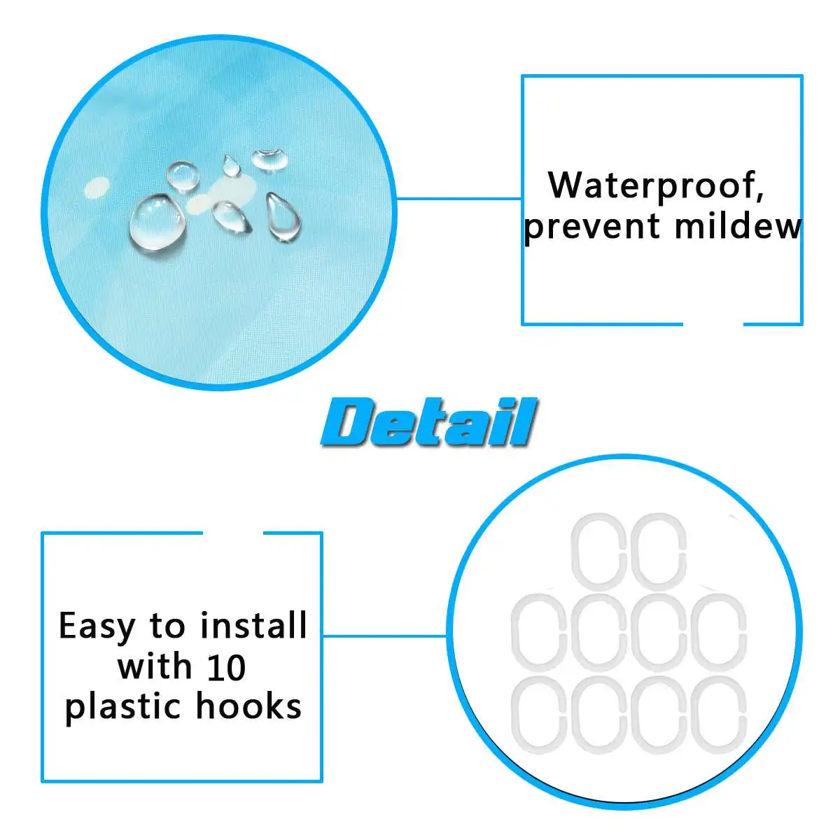 Водонепроницаемая занавеска для ванной с 3d рисунком океана и дельфина комплект