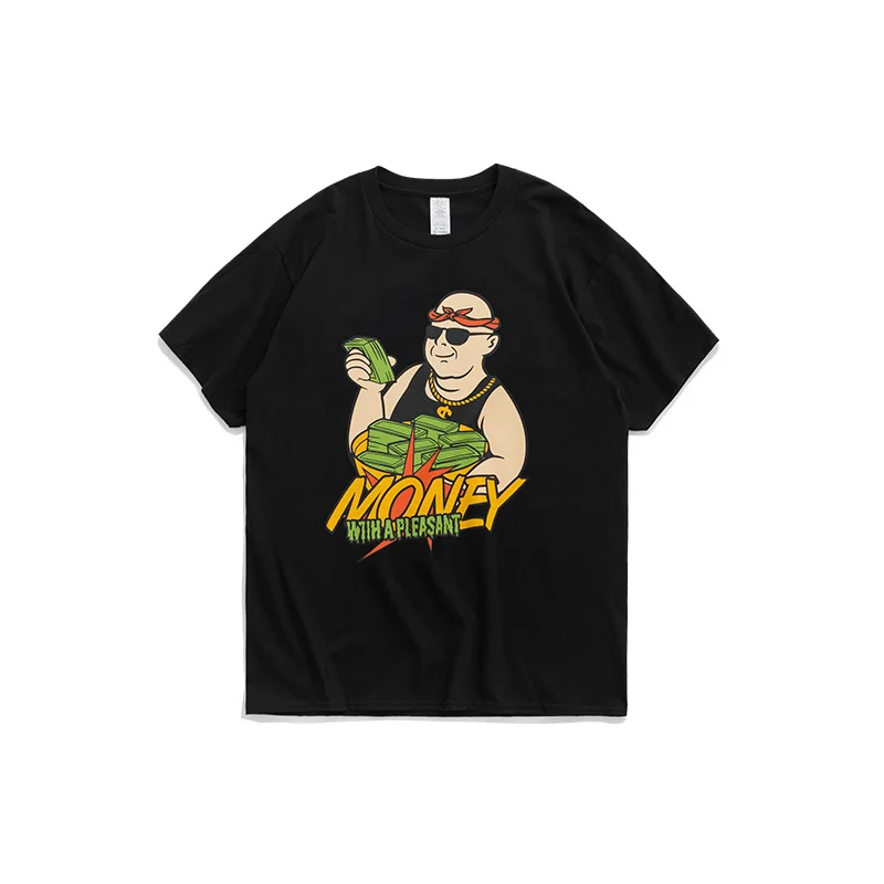 Женская летняя новая стильная футболка с короткими рукавами и принтом из