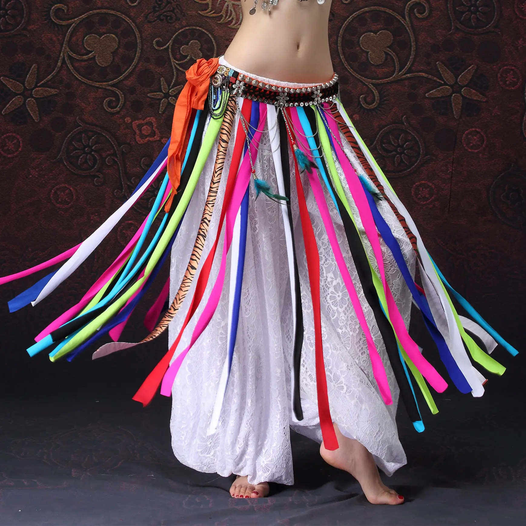 Одежда для танца живота в современном стиле аксессуары женщин шаровары с