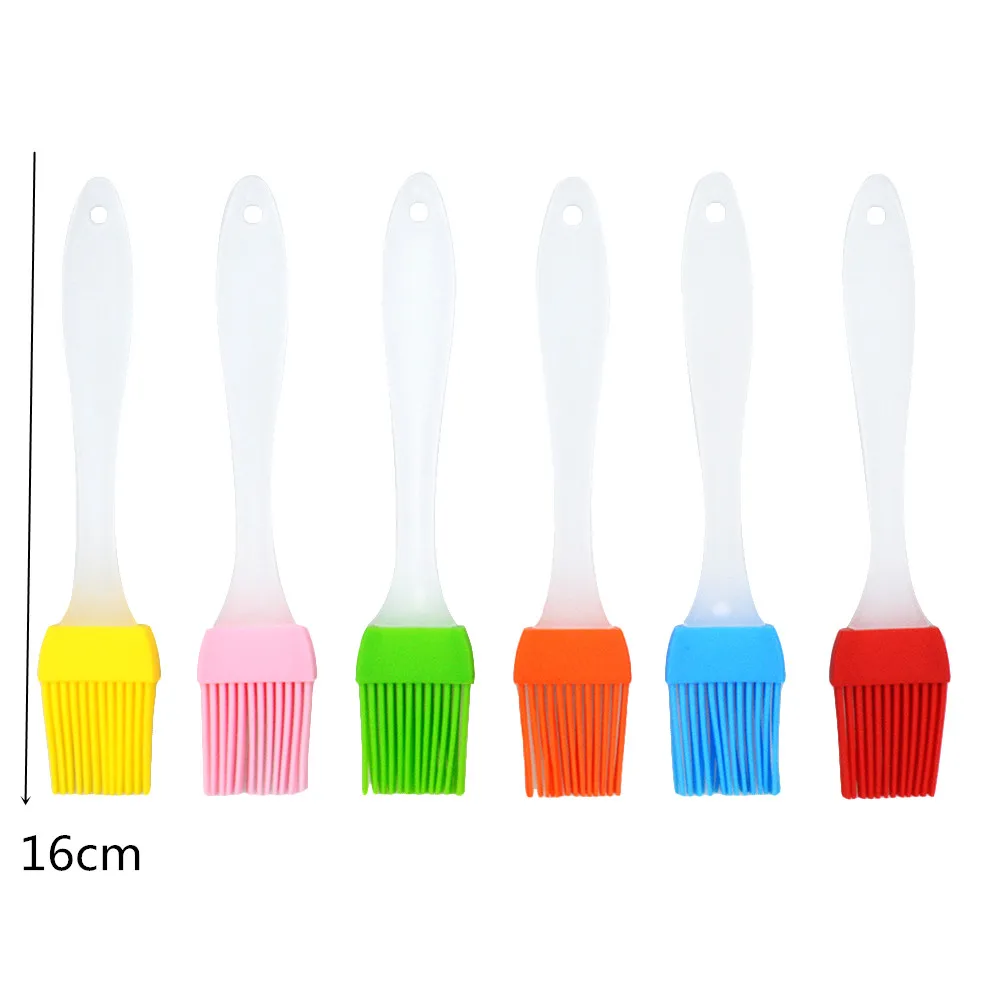 1pcs Silica Gel Brush High Temperature Baking Barbecue Tool Oil PP Handle Random Color | Дом и сад