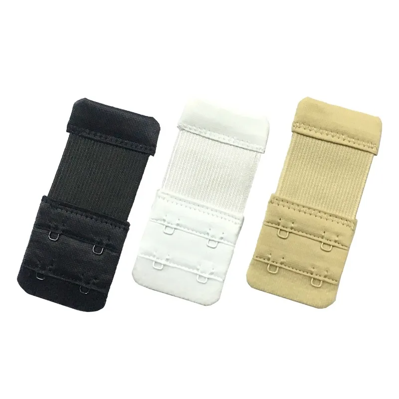 

100 SETS/LOT 3 ROWS* 2 HOOKS Sewing accessories for Underwear Lingerie BRA Hook and EYE EXTENDER Extension Sewing ACCESSORIES