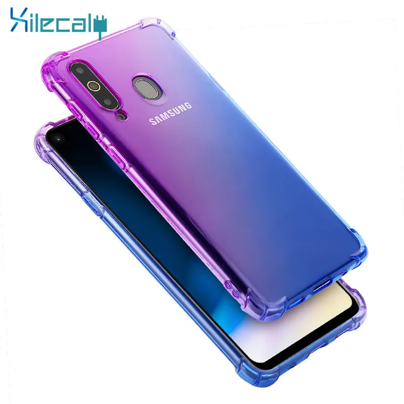 Чехол для Samsung Galaxy A10 роскошные градиентные Чехлы A30 A20 A50 A70 A40 M20 A20E A6 A7 мягкий чехол