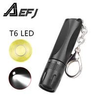 mini super bright led flashlight use t6 lamp bead waterproof led torch powered by aa or 14500 battery suitable for outdoor
