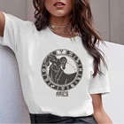 Женская хлопковая Футболка с символами знака зодиака