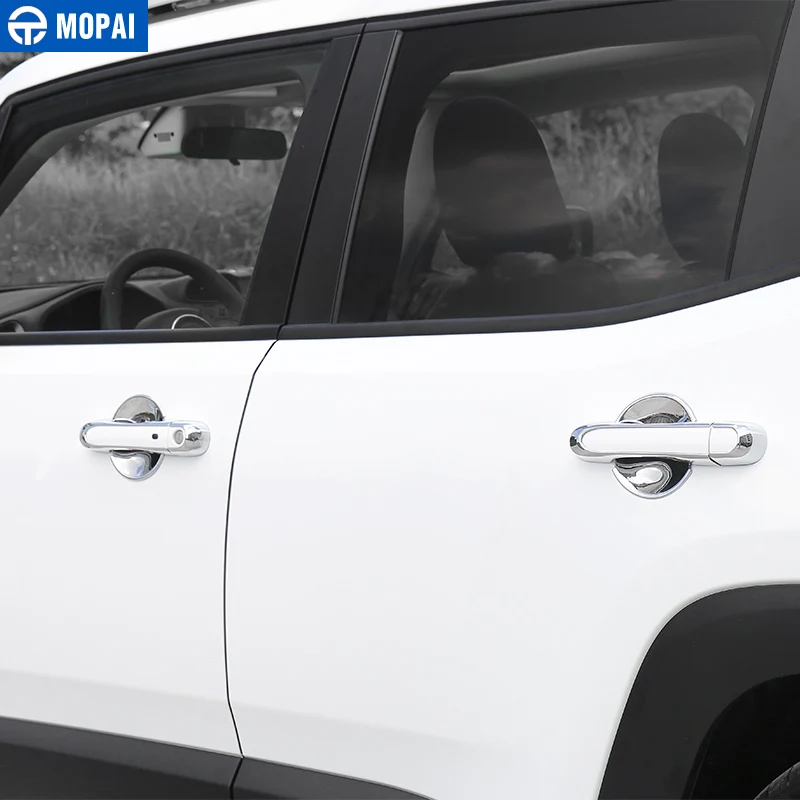 

MOPAI ABS Car Exterior Door Handle Cover Decoration Stickers Accessories For Jeep Renegade 2015-2017 Car Styling