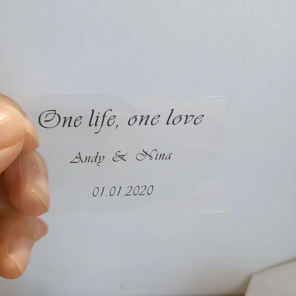 100 шт./компл. персонализированные свадебные платье баллон этикетки мыльные