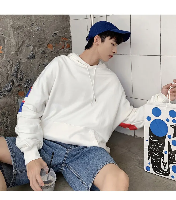 

Men Japanese Streetwear Hip Hop Hoodies 2020 Autumn Korean Oversized Sweatshirts Hooded Top Patchwork Clothing 5XL