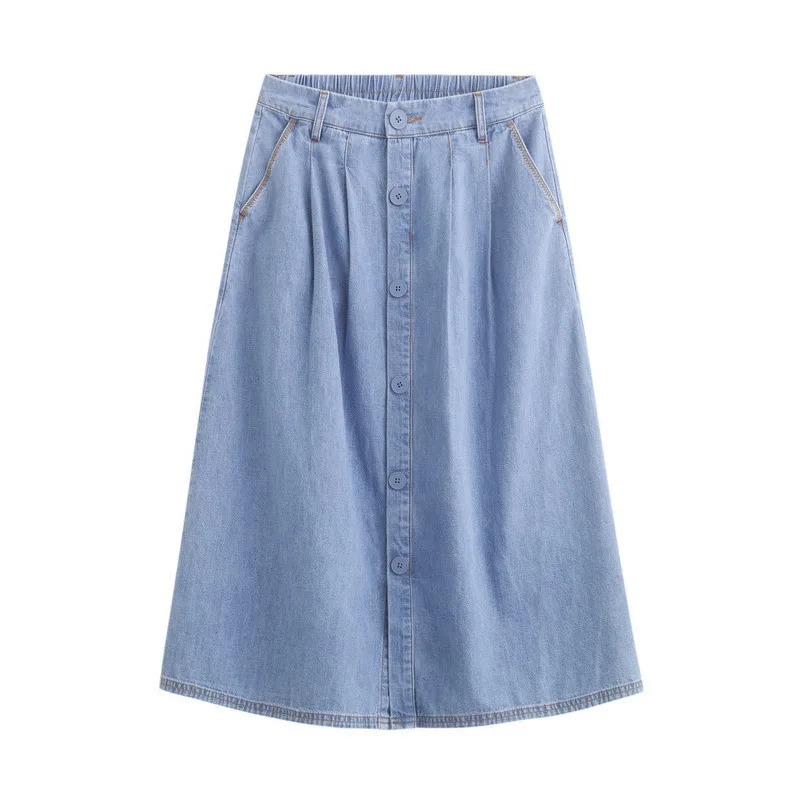 INMAN/летние модные Универсальные облегающие джинсовые юбки трапециевидной формы