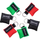 50 шт. сердечно-легочной реанимации реаниматор с подачей воздуха, маска для лица, 30:2 одноразовое спасательное профессиональное обучение защитный лицевой щиток дыхательная маска рот дыхание односторонний клапан инструмент