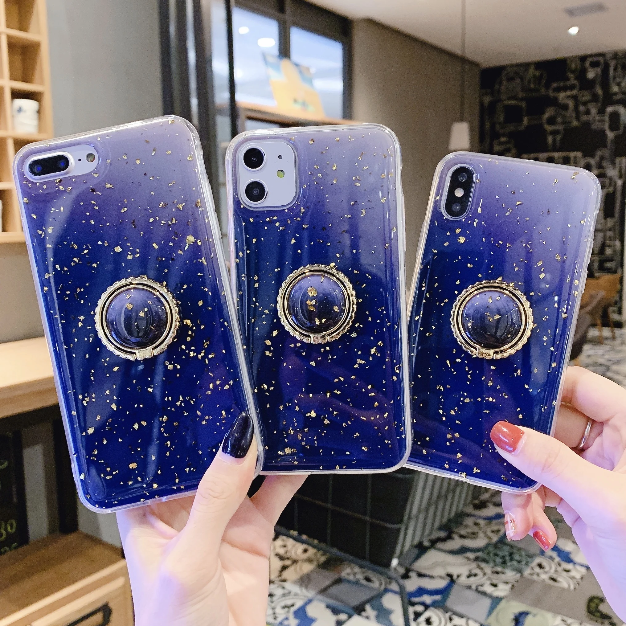 Блестящий Магнитный чехол для телефона Apple iPhone X XR XS 11 Pro Max 8 7 6S 6 Plus роскошный с